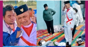 Kevin Silaban, Komandan Paskibraka Humbahas, Tetap Bertugas Mengibarkan Bendera Meski Ayah Meninggal Dunia