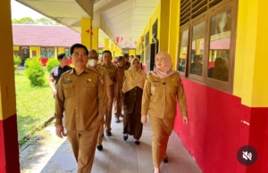 Tinjau Proses Belajar, Wakil Bupati Banyuasin Kunjungi Sekolah