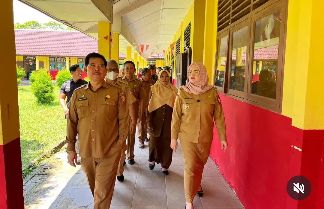 Tinjau Proses Belajar, Wakil Bupati Banyuasin Kunjungi Sekolah