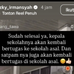 Dibocorkan Ajudan Prabowo, Pencopotan Kepsek dan Satpam SMPN 1 Prabumulih Dibatalkan