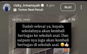 Dibocorkan Ajudan Prabowo, Pencopotan Kepsek dan Satpam SMPN 1 Prabumulih Dibatalkan