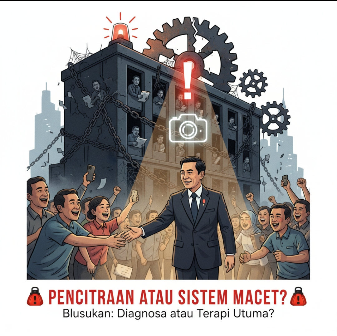 Opini: Pimpinan Tertinggi Turun ke Lapangan, Pencitraan atau Sinyal Sistem Birokrasi yang Macet?