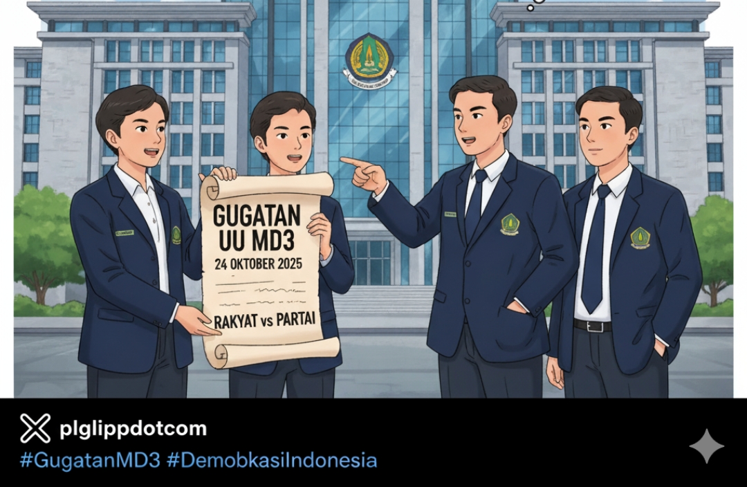 Rakyat atau Partai? 4 Mahasiswa Gugat Dominasi Parpol dalam Pecat-Memecat Anggota DPR