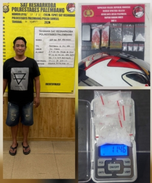 Polisi Sita 20,73 Gram Sabu dari Dua Bandar di Palembang