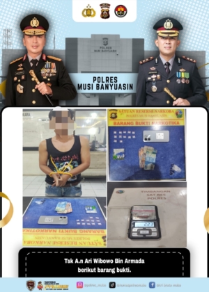 Jelang Operasi Ketupat Musi 2026, Polisi Tangkap Dua Pengedar Sabu di Muba