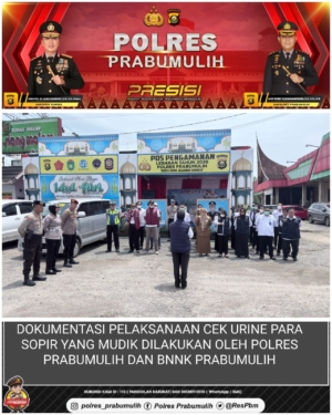 Cegah Bahaya di Jalur Mudik, Polisi Temukan Sopir Truk Positif Narkoba di Sumsel