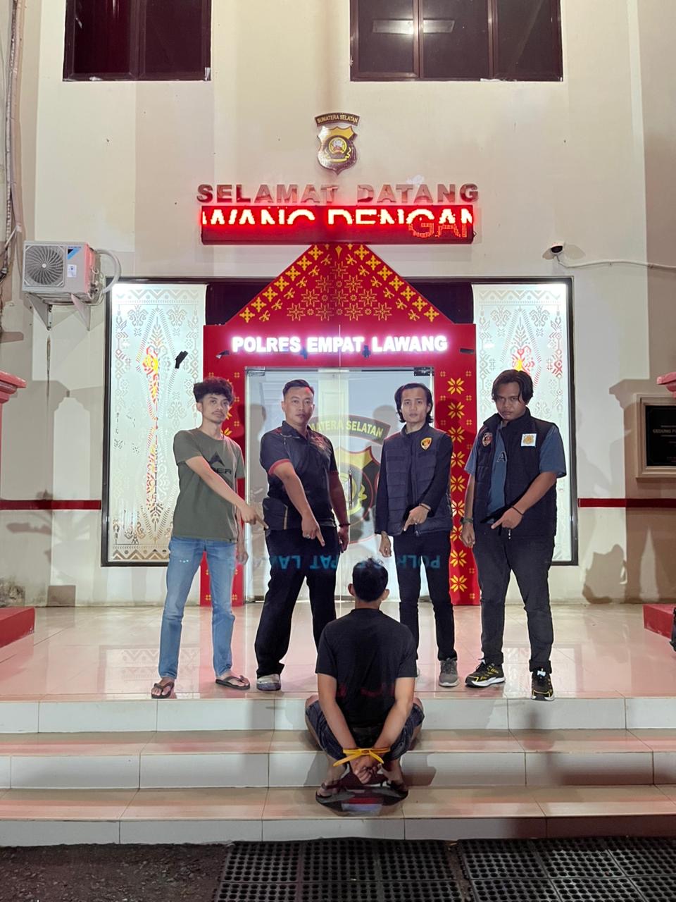 Kabur ke Jambi, Pencuri Besi dan Kabel Kantor Pemkab Empat Lawang Dibekuk Polisi