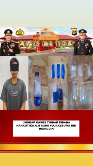 Bandar Besar di OKU Timur Tumbang, 54 Gram Sabu