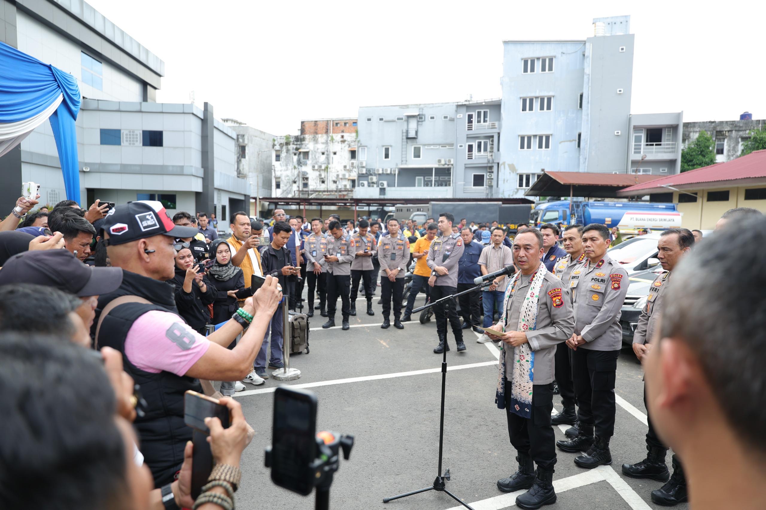 Langkah Nyata Polda Sumsel Jaga Kamtibmas, Ratusan Kendaraan Curian Dikembalikan ke Warga