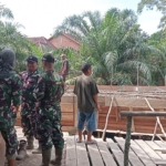 Pembangunan Jembatan Beton Tahap IV Desa Muara Dua, Warga Apresiasi Dedikasi Kodim 0404/Muara Enim