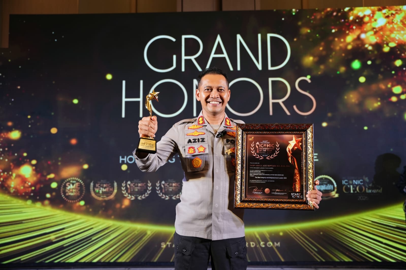 Wujudkan Keamanan Nasional, Kinerja Kapolres Empat Lawang Diganjar Star Iconic Award 2026
