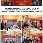 Transparansi Penegakan Hukum,Polres Lahat Musnahkan Sabu 85,533 Gram dan Ganja 15,05 Gram
