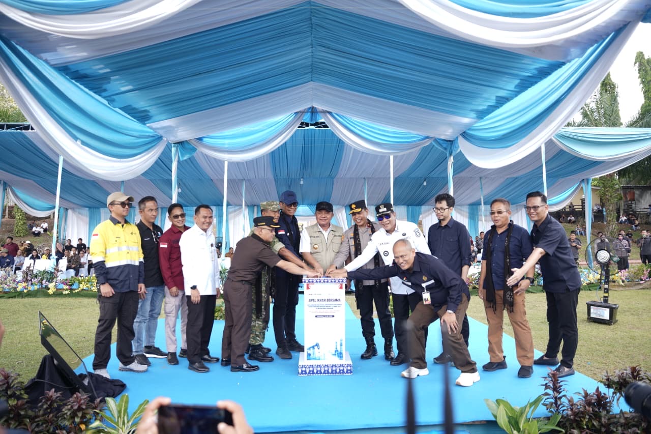 Polda Sumsel Perkuat Tata Kelola Energi Nasional, Gubernur H. Herman Deru Launching Sumur Minyak di Muba