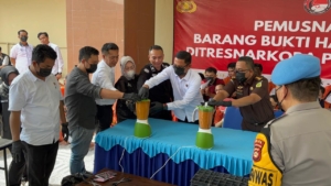Polda Sumatera Selatan Musnahkan Barang Bukti Narkoba Senilai Rp2,8 Miliar Hasil Ungkap Mei 2026