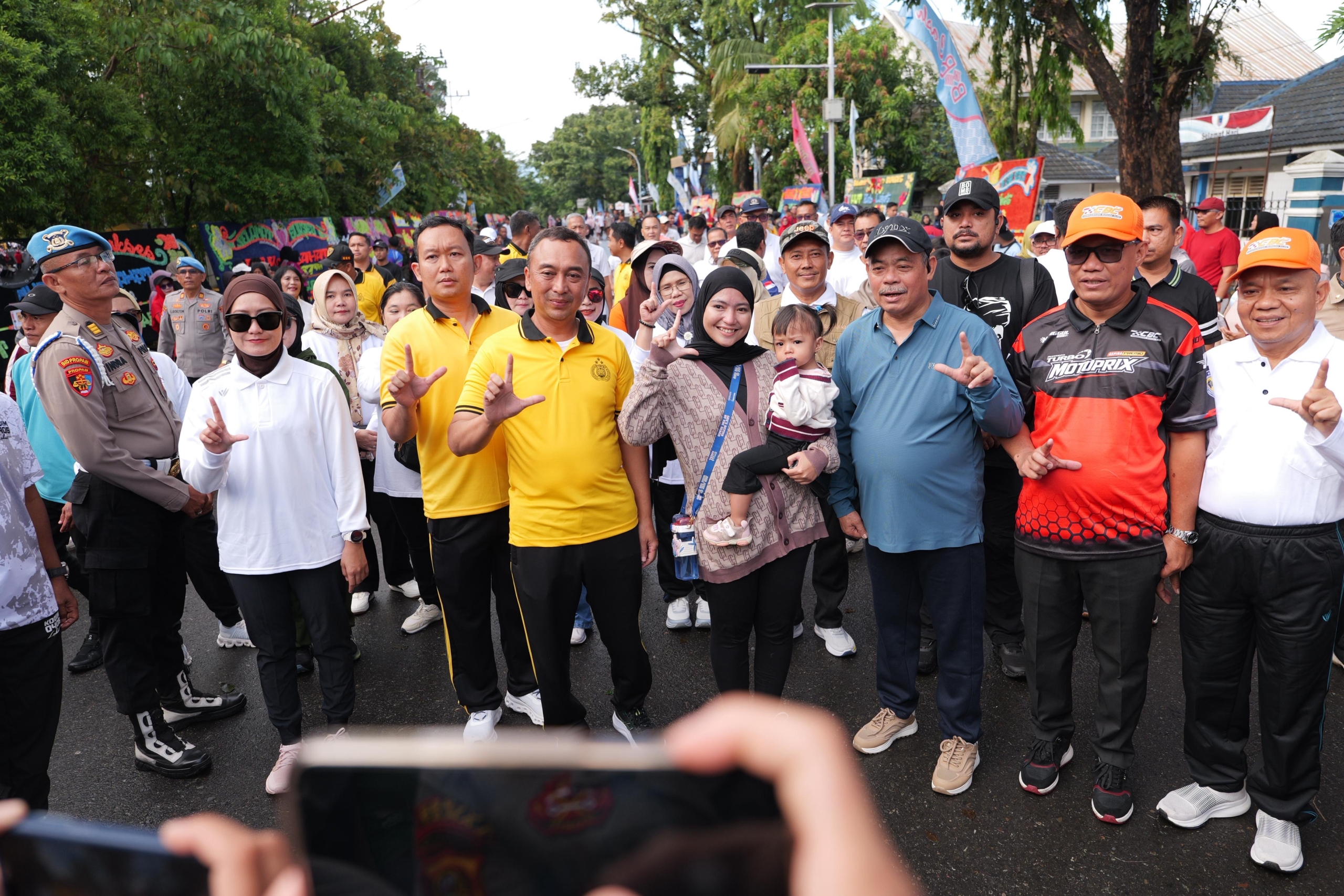 Kapolda Sumsel Resmikan Car Free Day Lahat, Perkuat Sinergi Dukung Program Prioritas Nasional