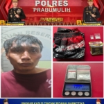 Polres Prabumulih Bekuk Pengedar Sabu Warga Lampung di Majasari, Kotak Surya 16 Disita