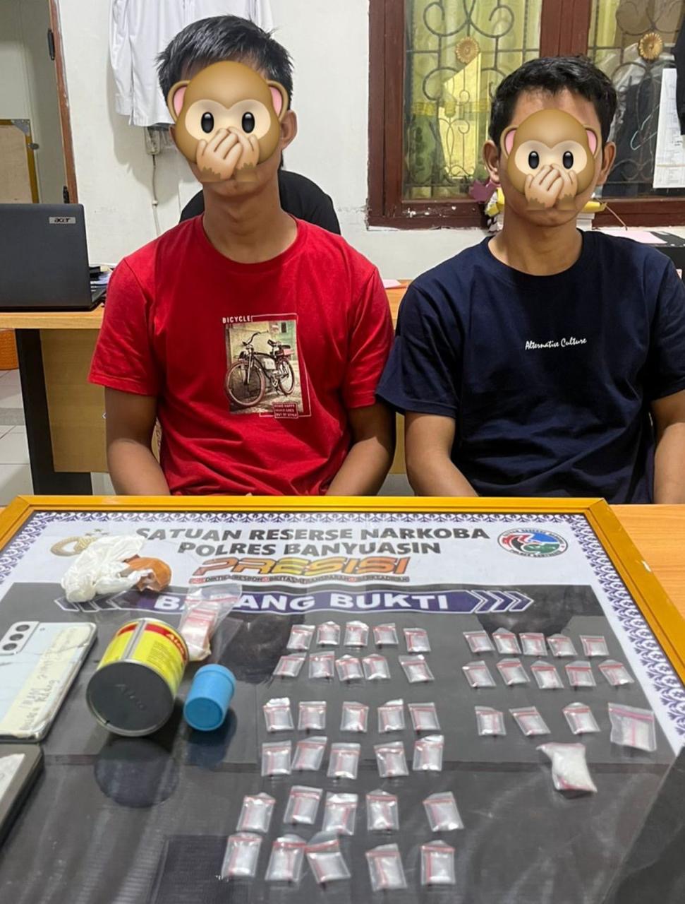 Satresnarkoba Polres Banyuasin Ungkap Distribusi Sabu 15,60 Gram di Kawasan Gudang Muara Padang