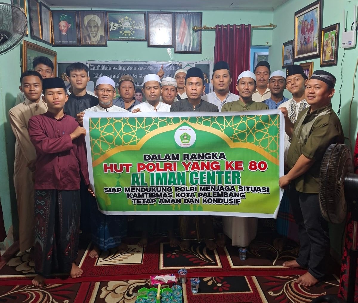 Ajak Jemaah Jaga Kondusivitas, Ust. Sulaiman Pimpin Deklarasi Dukung Polri di Palembang