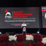 Rakorwil PSI Sumsel, Kaesang Targetkan PSI Jadi Partai Pemenang 2026