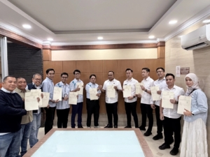 PLN UPT Palembang Terima 16 Sertifikat HGB Tanah Tapak Tower dari BPN