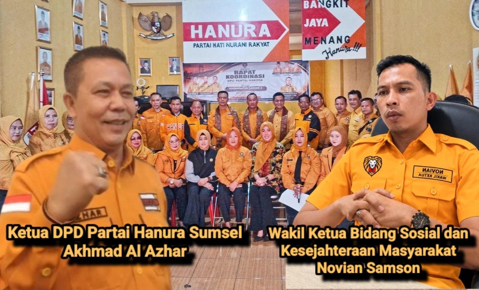 Bersama Jajaran, Ketua DPD Hanura Sumsel Hadiri Peresmian Kantor DPC Hanura OKU