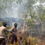 Operasi Aman Nusa II, Polda Sumsel Lakukan Pendinginan Karhutla di Kayu Ara