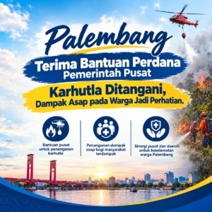 Pertama Kalinya, Pemkot Palembang Terima Bantuan Rp10 Miliar untuk Penanganan Karhutla dan Dampak Asap